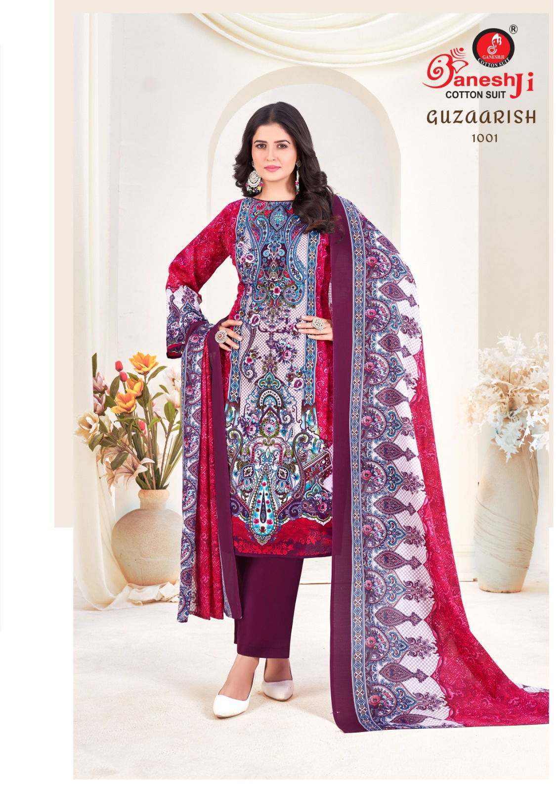 Guzaarish Vol 1 By Ganeshji Cotton Printed Dress Material Exporters In India